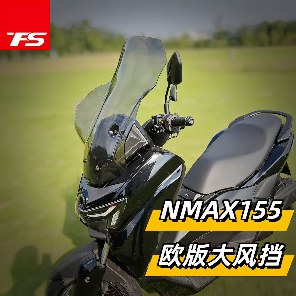 TFS 2025 YAMAHA NMAX155 Modified Euro Style Large Windshield NMAX155 Windshield 2025 NMAX155