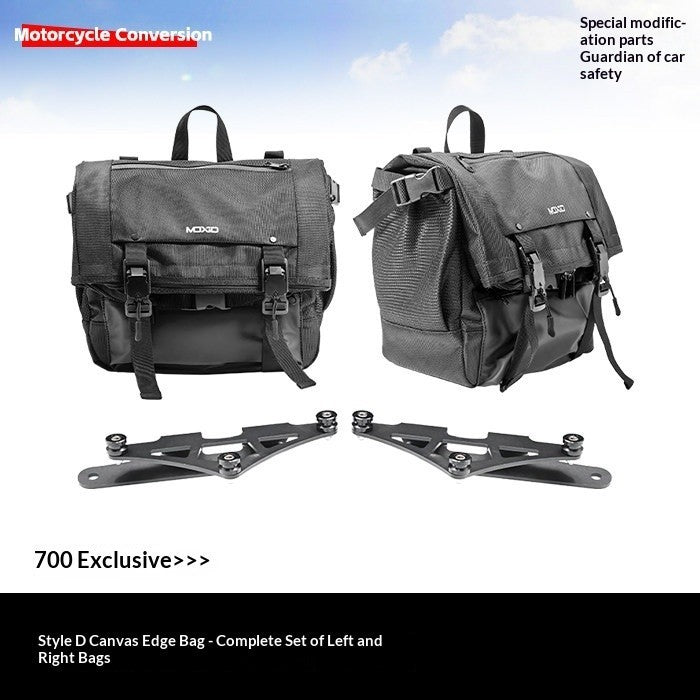 Backrest Canvas Bag Leather Side Bag Bumper Front Widened Pedal Folding for Benda 700 LFC PRO