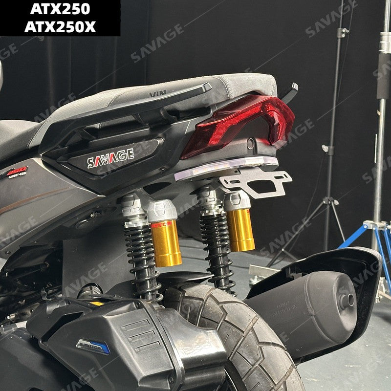 Suitable for QJ ATX250 Tail ATX250X Short Tail License Plate Frame Turn Signal Plate Frame Tail Tidy