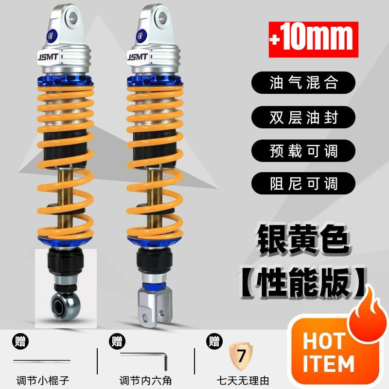 JSMT AVETA VANGUARD 250 +10mm Rear Shock Absorber Performance 3 Adjustable Preload Nitrogen Gas Can