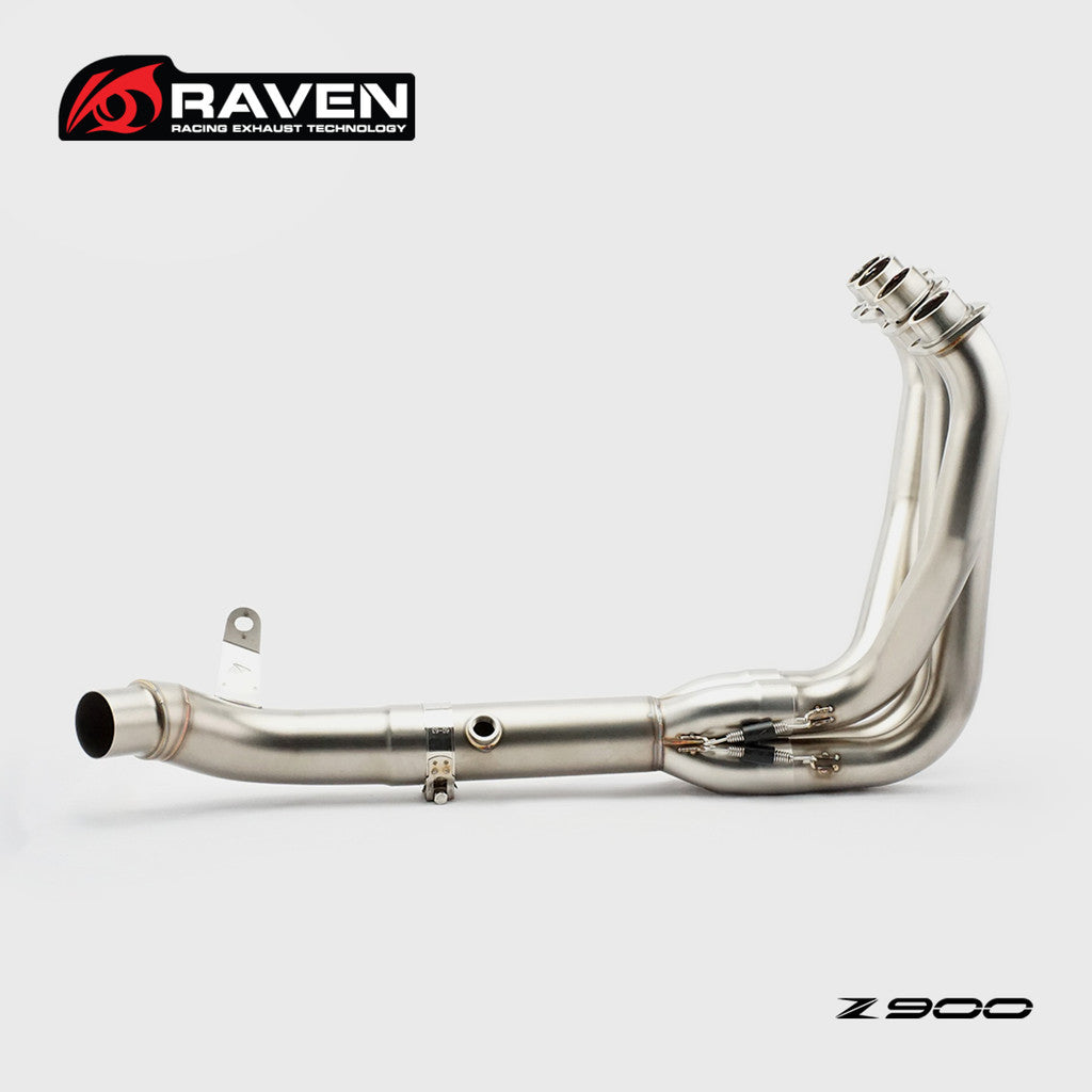 RAVEN 2025 Kawasaki Z900 SE A2 Exhaust Pipe Header Dual Oxygen Sensor Original Muffler 2025 Z900