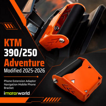 KTM 390 250 ADV Adventure Modified 2025-2026 Phone Extension Adapter Navigation Mobile Phone Bracket