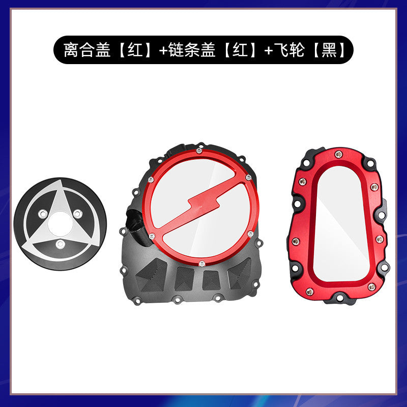 Benelli TNT600 QJMOTOR SRK600 Transparent Clutch Cover Modified Engine Cover Chain Side Cover