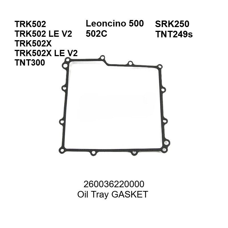 Benelli Gasket Qjmotor Engine Gasket SRK600 Leoncino SRK250 Trk251 TRK502 502X 752s Tnt600 Tnt135