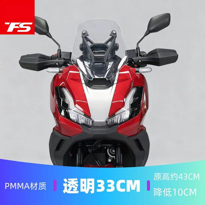 TFS HONDA ADV350 Windshield Increase Height Lower 2022-2025 Original Style Windshield ADV350