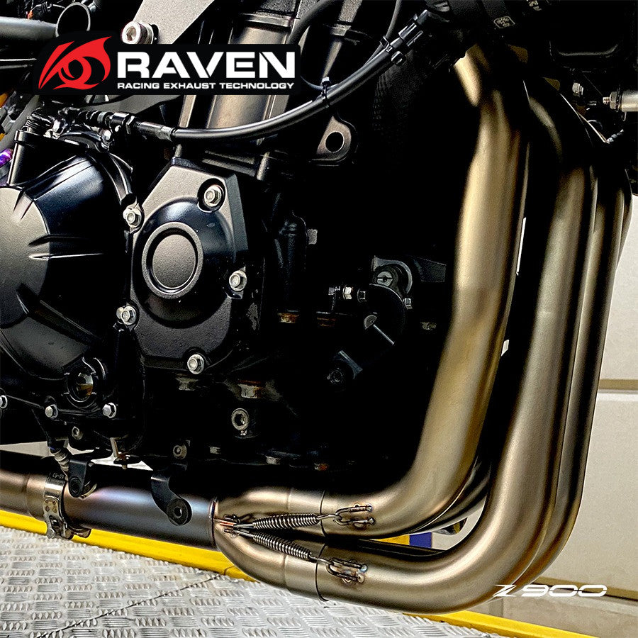 RAVEN 2025 Kawasaki Z900 SE A2 Exhaust Pipe Header Dual Oxygen Sensor Original Muffler 2025 Z900