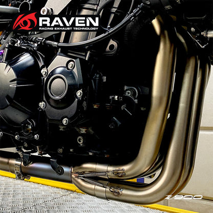 RAVEN 2025 Kawasaki Z900 SE A2 Exhaust Pipe Header Dual Oxygen Sensor Original Muffler 2025 Z900