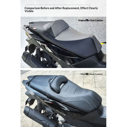 Comfort Seat for VOGE SR3 Sr250gt Cushion Motorcycle PU Leather Seat Cover Waterproof & Sun Protect