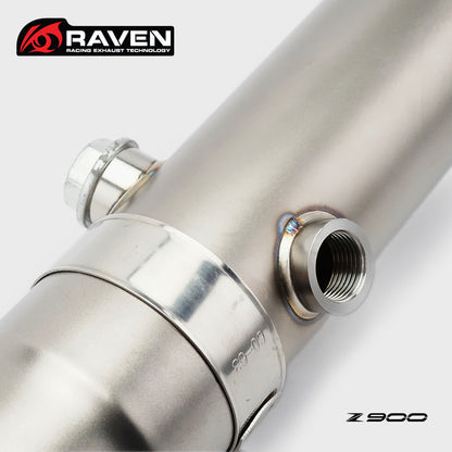 RAVEN 2025 Kawasaki Z900 SE A2 Exhaust Pipe Header Dual Oxygen Sensor Original Muffler 2025 Z900
