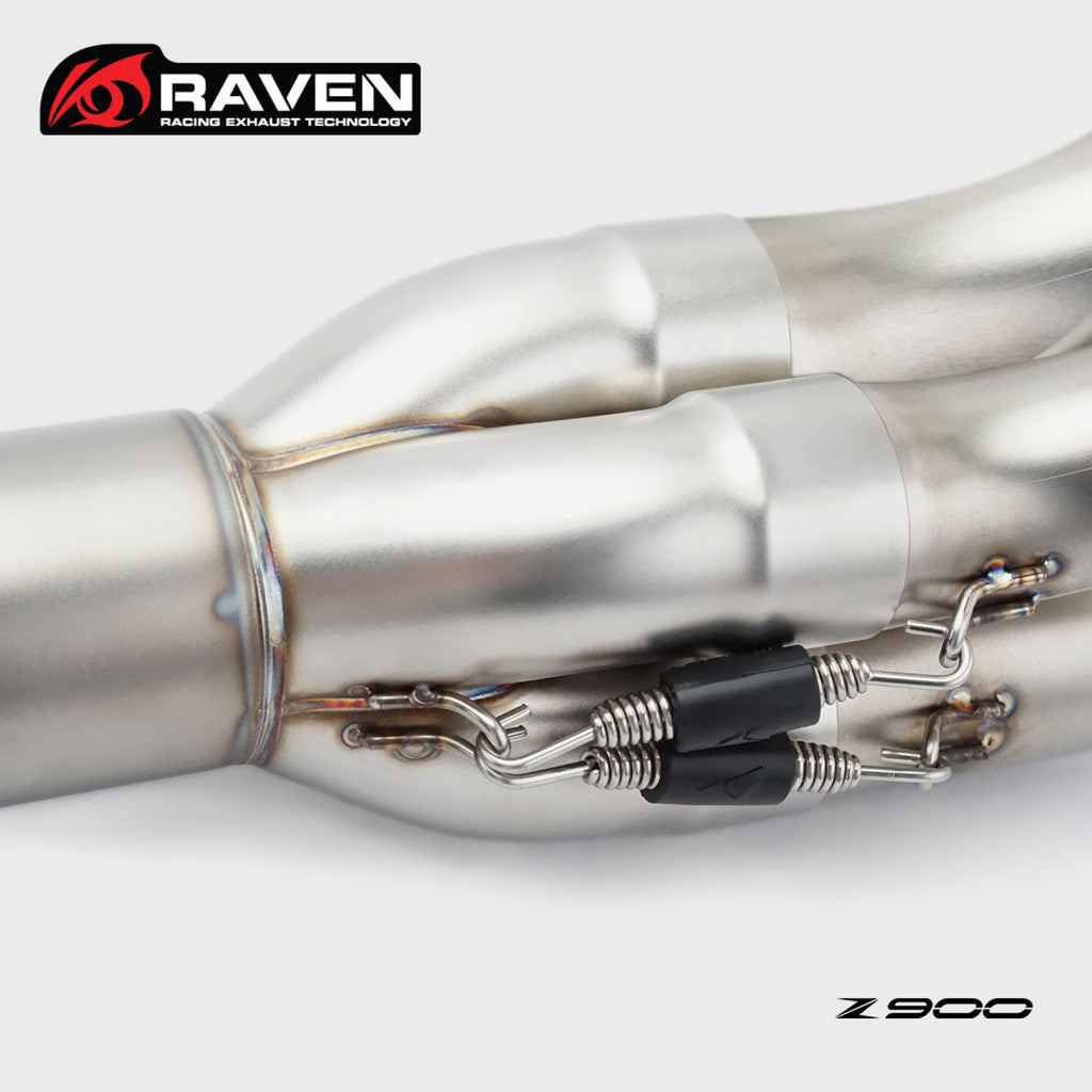RAVEN 2025 Kawasaki Z900 SE A2 Exhaust Pipe Header Dual Oxygen Sensor Original Muffler 2025 Z900