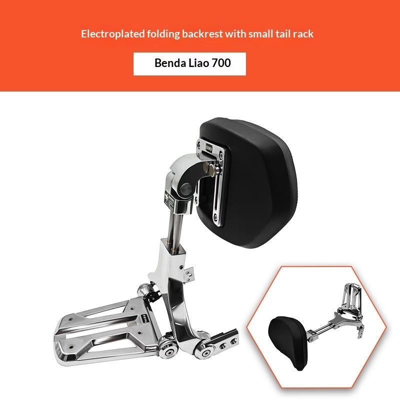Backrest Canvas Bag Leather Side Bag Bumper Front Widened Pedal Folding for Benda 700 LFC PRO