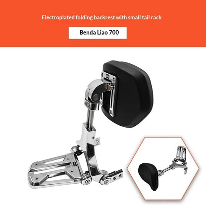 Backrest Canvas Bag Leather Side Bag Bumper Front Widened Pedal Folding for Benda 700 LFC PRO