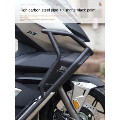 WMOTO NEXY+180 Crash Bar Rear Carbon Steel Top box Bracket NEXY 180 Exhaust Crash Bar NEXY+180