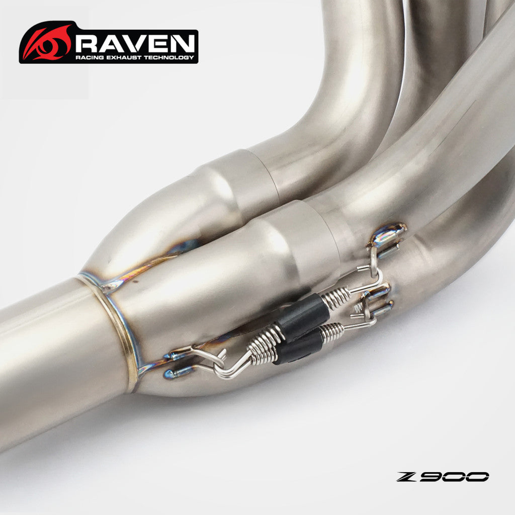 RAVEN 2025 Kawasaki Z900 SE A2 Exhaust Pipe Header Dual Oxygen Sensor Original Muffler 2025 Z900