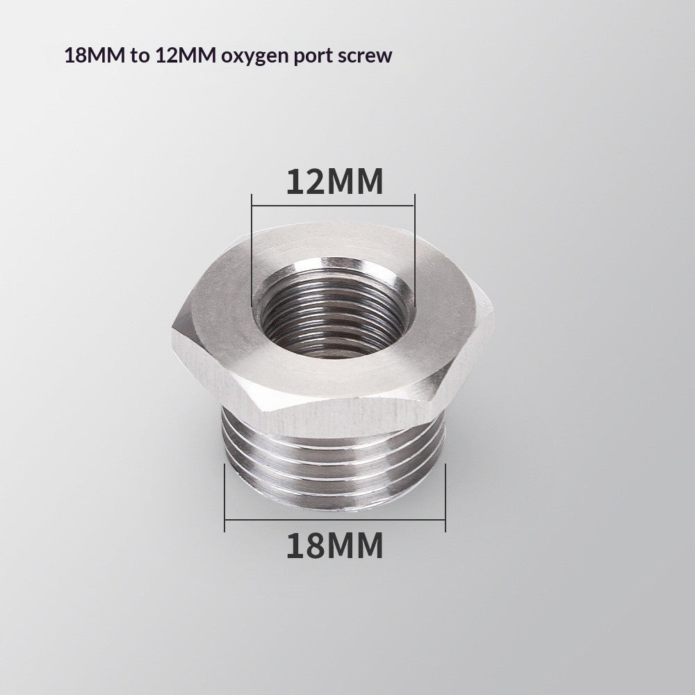 Stainless Steel Motorcycle Exhaust Nut Pipe Screw Oxygen O2 Sensor Port Oxygen Plug Base 12mm-18mm