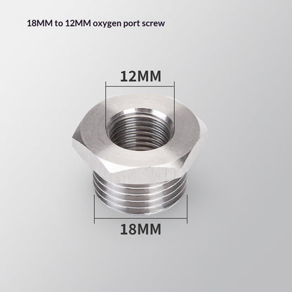 Stainless Steel Motorcycle Exhaust Nut Pipe Screw Oxygen O2 Sensor Port Oxygen Plug Base 12mm-18mm