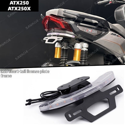 Suitable for QJ ATX250 Tail ATX250X Short Tail License Plate Frame Turn Signal Plate Frame Tail Tidy