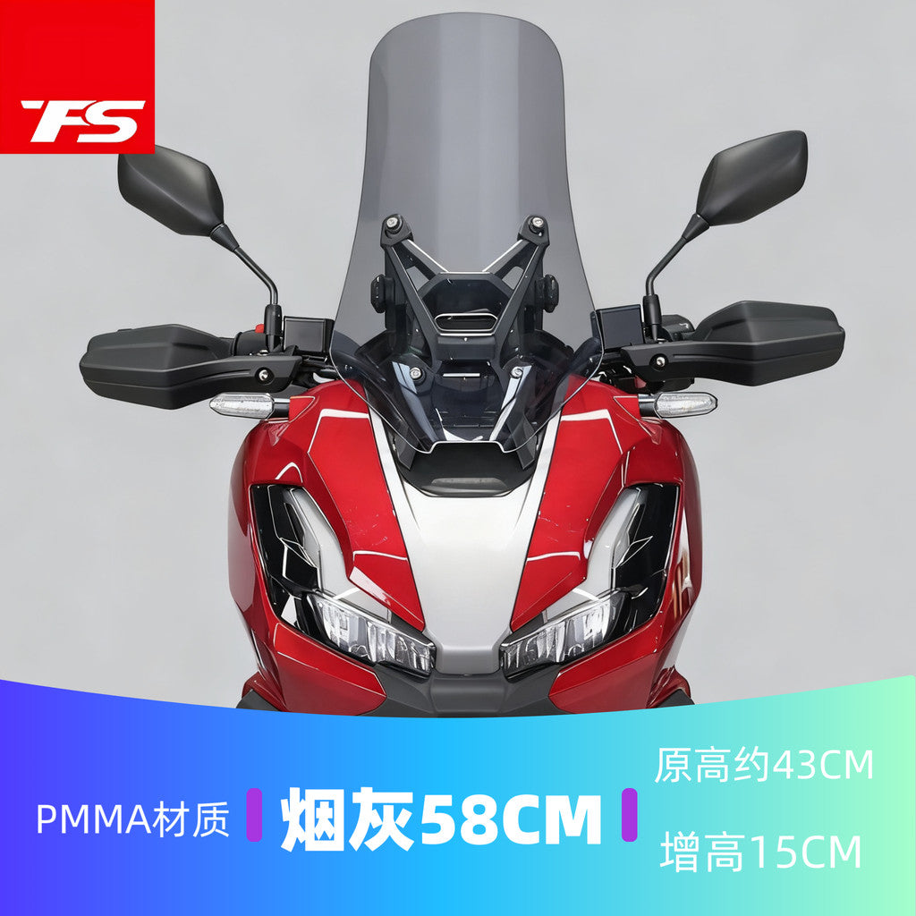 TFS HONDA ADV350 Windshield Increase Height Lower 2022-2025 Original Style Windshield ADV350