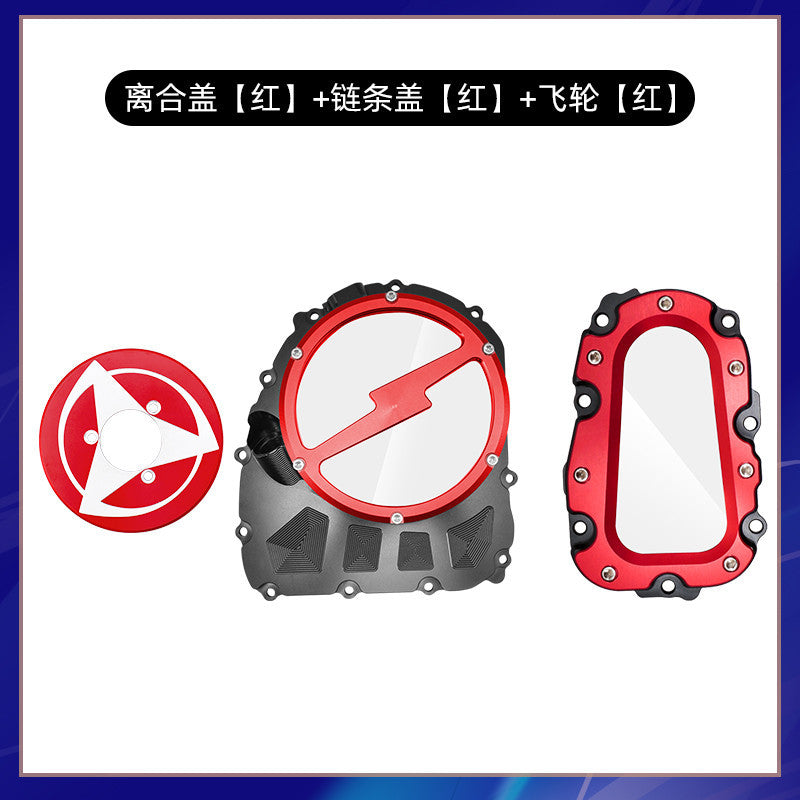 Benelli TNT600 QJMOTOR SRK600 Transparent Clutch Cover Modified Engine Cover Chain Side Cover