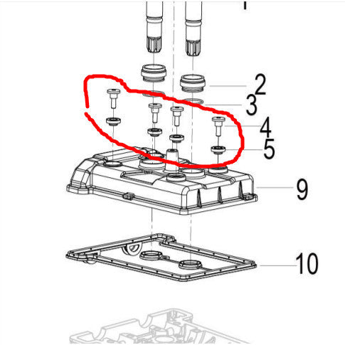 Benelli Small Part Screw Tnt600 SRK600 Cylinder Head Cover Screw Motorcycle Small Spare Parts