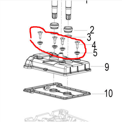 Benelli Small Part Screw Tnt600 SRK600 Cylinder Head Cover Screw Motorcycle Small Spare Parts