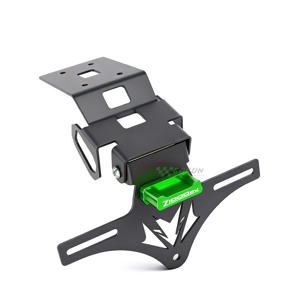 Kawasaki Ninja1000sx Z1000SX 24-25 Modified Tail Tidy Frame Folding Adjustable License Plate Holder