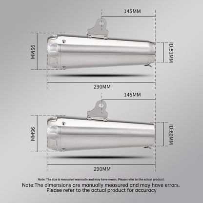 Arrow Muffler Exhaust Pipe 51mm 60mm Universal Motorcycle Muffler Cbr650 Zx4r 450sr 250rr R25 Z650