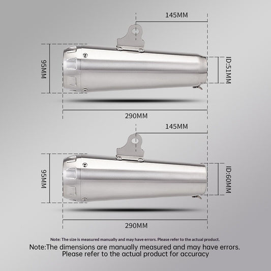 Arrow Muffler Exhaust Pipe 51mm 60mm Universal Motorcycle Muffler Cbr650 Zx4r 450sr 250rr R25 Z650