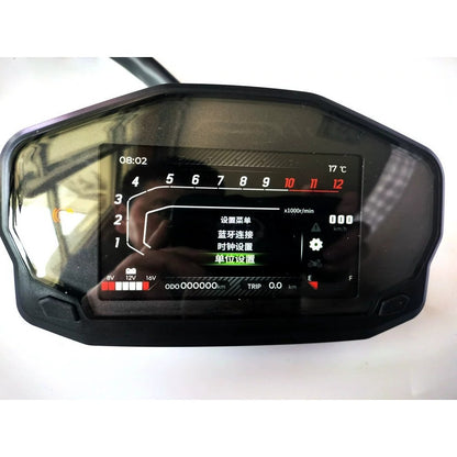 New Three-interface Full-color Tft Bluetooth Chinese English Universal Modified LCD Motorcycle Meter