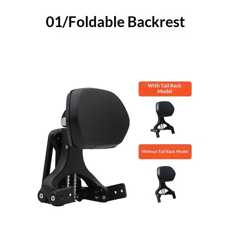 Backrest Canvas Bag Leather Side Bag Bumper Front Widened Pedal Folding for Benda 700 LFC PRO