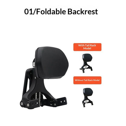Backrest Canvas Bag Leather Side Bag Bumper Front Widened Pedal Folding for Benda 700 LFC PRO