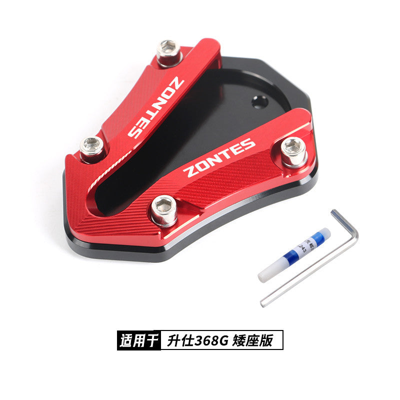 Zontes 368G Hi Low Seat Anti-slip Side Stand Plate Kick Stand Extension Side Stand Enlarger Plate