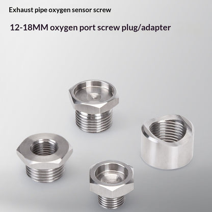 Stainless Steel Motorcycle Exhaust Nut Pipe Screw Oxygen O2 Sensor Port Oxygen Plug Base 12mm-18mm