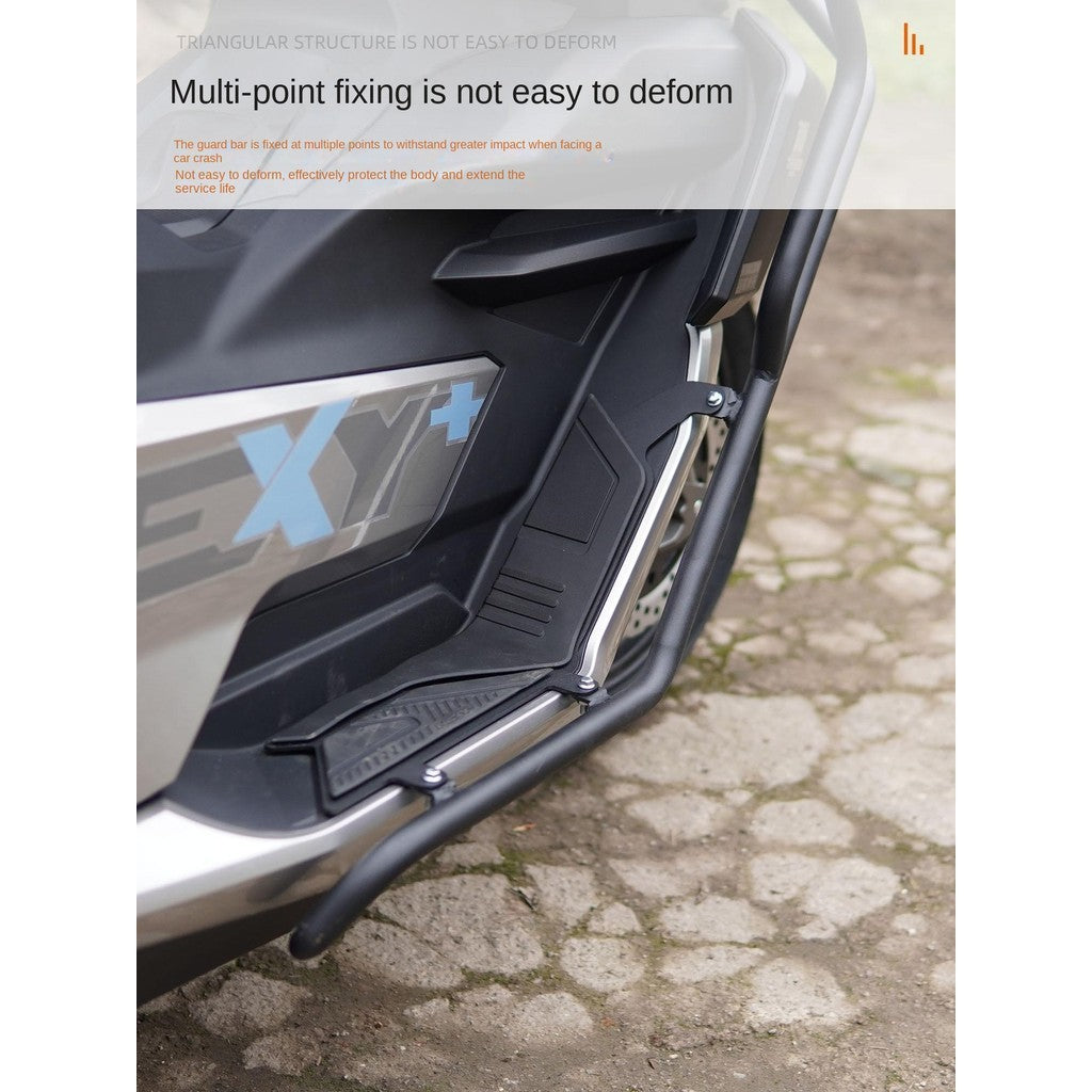 WMOTO NEXY+180 Crash Bar Rear Carbon Steel Top box Bracket NEXY 180 Exhaust Crash Bar NEXY+180