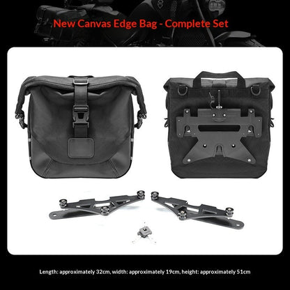 Backrest Canvas Bag Leather Side Bag Bumper Front Widened Pedal Folding for Benda 700 LFC PRO