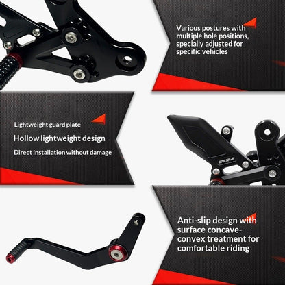 Suitable for CFMoto 675SR-R Adjustable Racing Footrest Gear Shift and Brake Footrest Brackets