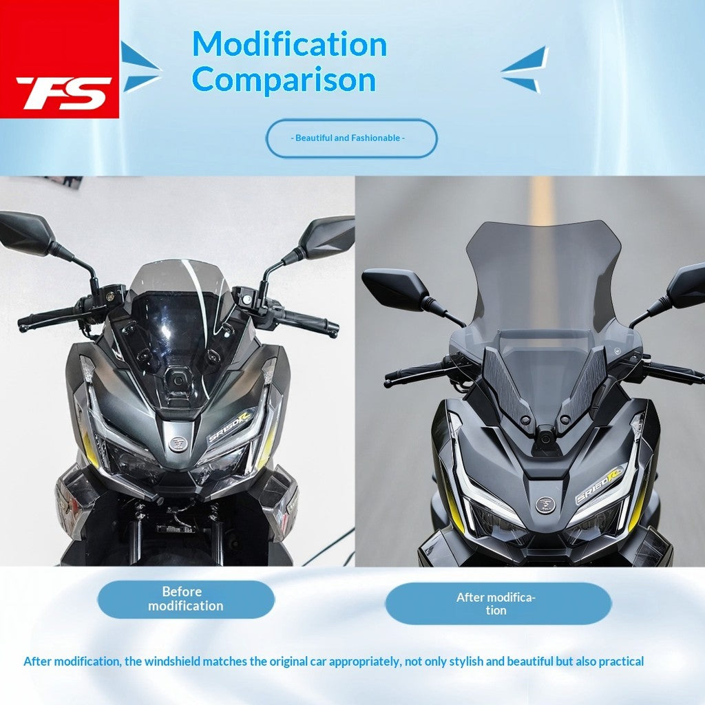 TFS VOGE SR150R Windshield Plate Cover Crossbar Bracket Windshield Deflector SR150R Windscreen