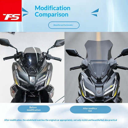 TFS VOGE SR150R Windshield Plate Cover Crossbar Bracket Windshield Deflector SR150R Windscreen