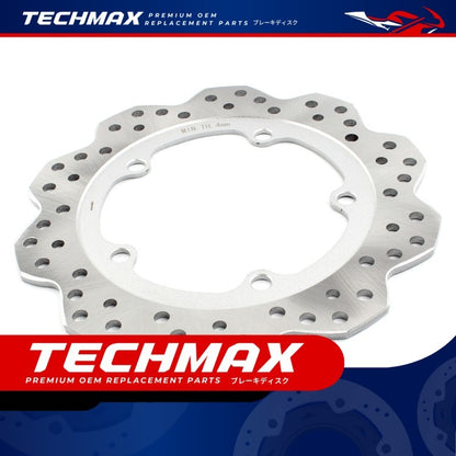 Techmax Brake Disc for Honda NC700S NC750S 12-19 Years Front and Rear Brake Disc Front and Rear Disc Brake