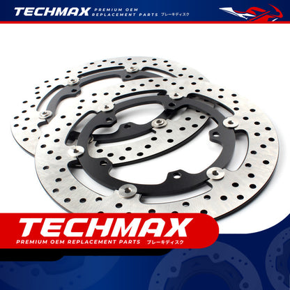 Techmax Brake Disc for Yamaha FZ6N FZ6R FZ6 Fazer Front Brake Disc Front Brake Disc