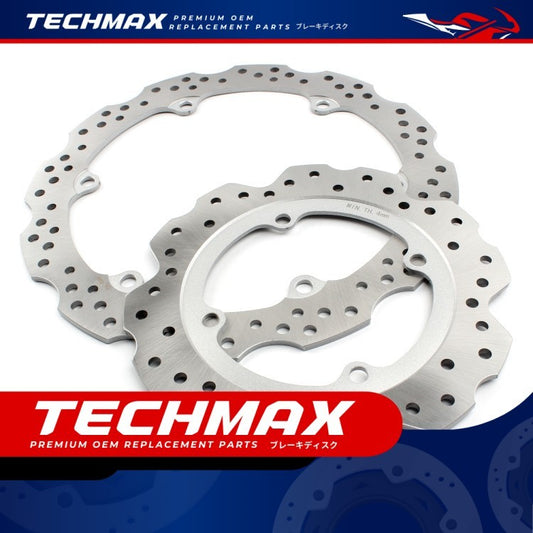 Techmax Brake Disc for Honda CB500X 13-18 Front and Rear Brake Discs Front and Rear Disc Brake