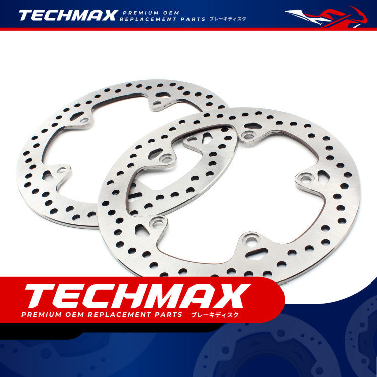 Techmax Brake Disc for BMW C400x C400gt 18-24 Years Front and Rear Brake Disc Brake C400GT C400X