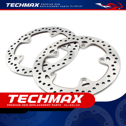 Techmax Brake Disc for BMW C400x C400gt 18-24 Years Front and Rear Brake Disc Brake C400GT C400X