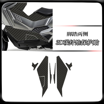 SYM ADXTG400 Carbon Fiber Tank Sticker for SYM ADXTG400 Anti-Scratch Motorcycle Decal Body Sticker