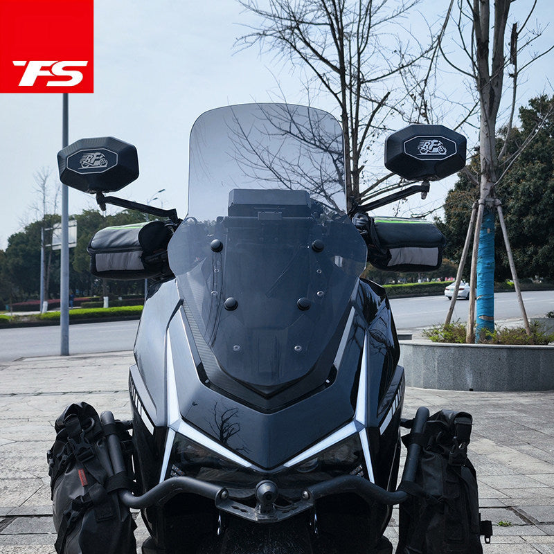 TFS Wmoto Island 150 Front Windshield Modification Heightening Transparent Windshield Protection