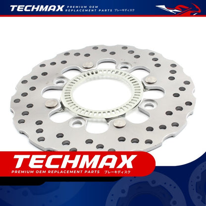 Techmax Brake Disc for Kawasaki Ninja Ninja650 Z650 Rear Brake Disc Rear Disc Brake