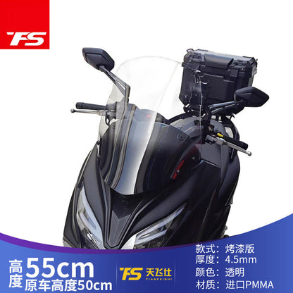 TFS Qjmotor Fort 250 Motorcycle Windshield Upgrade Transparent Fort250 Windscreen Fort 250 Deflector
