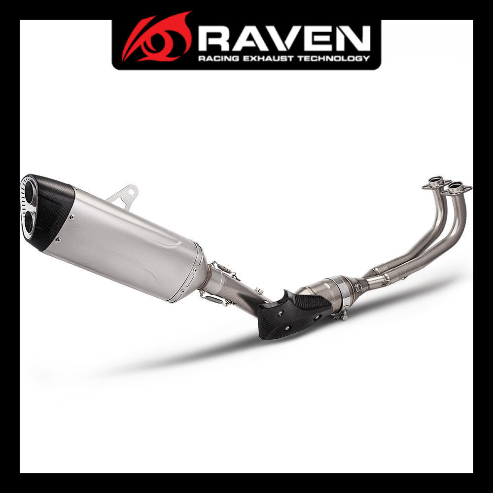 RAVEN Motorcycle Exhaust Pipe Full System for TMAX530 TMAX560 2017-2026 Dual Oxygen Sensor Pipe
