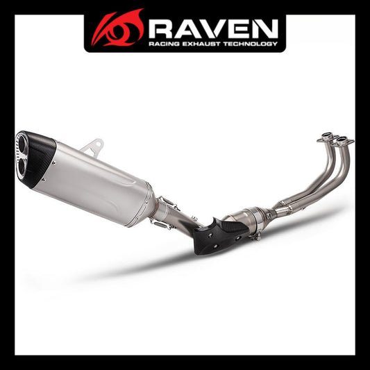 RAVEN Motorcycle Exhaust Pipe Full System for TMAX530 TMAX560 2017-2026 Dual Oxygen Sensor Pipe