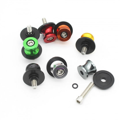 CNC Motorcycle Swing Arm Bobbin Screws Yamaha Honda Kawasaki Paddock Bobbin 6M 8M 10M Lift Spools